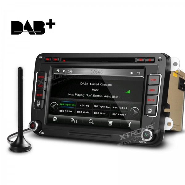 XTRONS 7" Car Stereo CD DVD Player DAB+ GPS Sat Nav Bluetooth